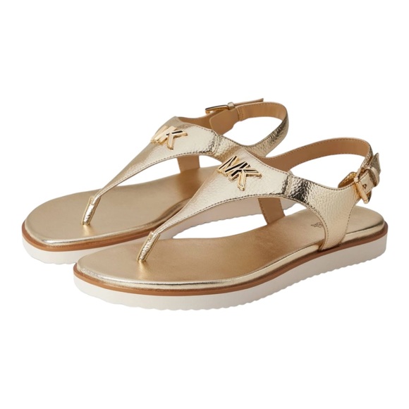 Michael Kors Shoes Michael Kors Jilly Flat Sandal Pale Metallic